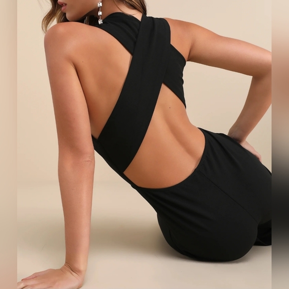 Lulu's Black Jumpsuit - Picture 4 of 4